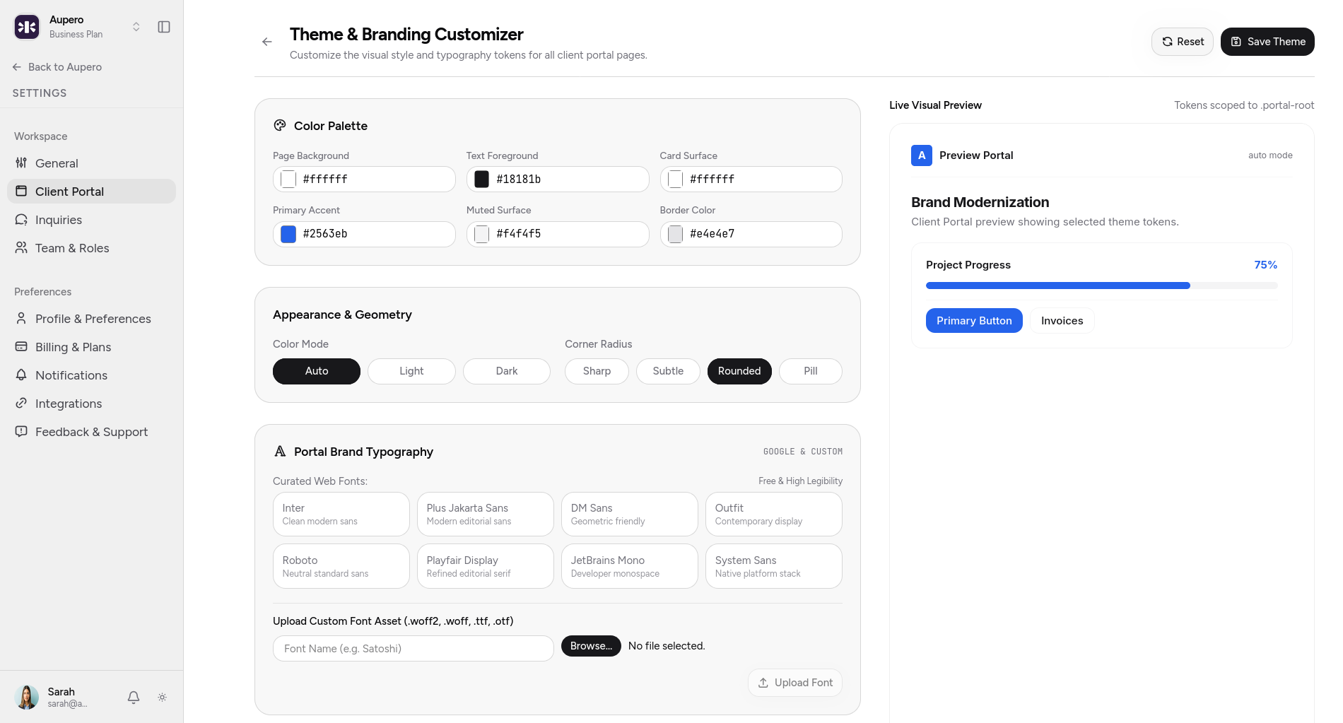 Customize freely